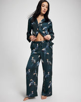 Pajama Pants - MIDNIGHT CRANES BLUE | Soma on sale
