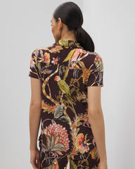 Short Sleeve Notch Collar Pajama Top - PARROT-DISO PLUME G PLUM | Soma on sale