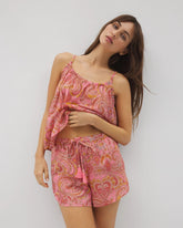 Cotton Voile Pajama Short - SHOW OFF PAISLEY P GUAVA | Soma for sale