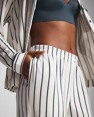 Printed Pajama Pant - UNWIND STRIPE CHAMPAGNE | Soma near me