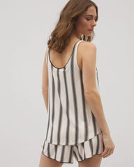 Pajama Tank With Piping - HAMPTON STRIPE BLACK | Soma discount
