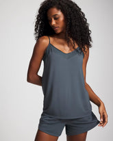 Mesh Trim Pajama Cami - PETROL | Soma on sale