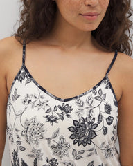 V-Neck Chemise - MEANDERING GARDEN CHAMP | Soma on sale