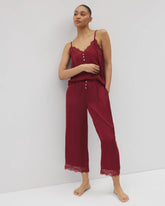 Lace Trim Crop Pajama Pant - FIRST KISS | Soma sale