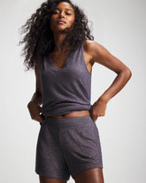 CozyLuxe Pajama Short - GRAY INK/PEARLED IVORY | Soma outlet