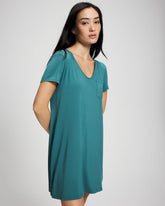 Short-Sleeve Sleepshirt - CERULEAN TEAL | Soma for sale