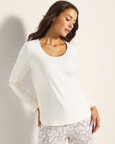 Long-Sleeve Pajama Top - CHAMPAGNE DREAMS | Soma for sale