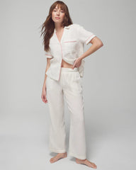Pajama Pants - DBL CLOTH BW STRIPE | Soma sale