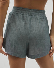 Cotton Gauze Pajama Shorts - DARK SEA CROSSDYE | Soma discount