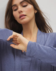 Lightweight Rib Knit Long Sleeve Wrap - HEATHER DUSK | Soma near me