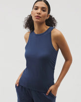 Ruched Pajama Tank - INK BLUE | Soma for sale