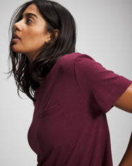 Short-Sleeve Pocket Pajama Tee - VELVET PLUM | Soma outlet