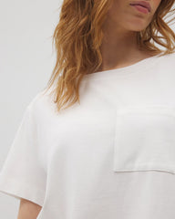 Short-Sleeve Pocket Pajama Tee - OPTIC WHITE | Soma on sale