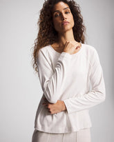 Most Loved Cotton Long Sleeve Pajama Tee - HEATHER CRYSTAL | Soma Online