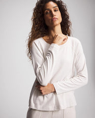 Most Loved Cotton Long Sleeve Pajama Tee - HEATHER CRYSTAL | Soma Online