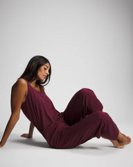 Henley Jumpsuit - VELVET PLUM | Soma on sale