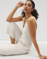Henley Jumpsuit - HEATHER CRYSTAL | Soma Online