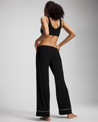Solid Piped Pajama Pants - BLACK | Soma for sale