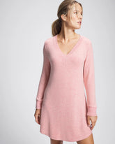 Long Sleeve Sleepshirt - CAMEO PINK/DUSTY ROSE | Soma outlet