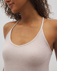 Lightweight Rib Knit Pajama Cami - HEATHER BARELY THERE | Soma Online