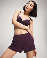 Lightweight Rib Knit Pajama Shorts - PLUM PERFECT | Soma near me