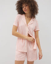 Long Pajama Shorts - SUNNY STRIPES CHAMPAGNE | Soma near me