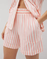 Long Pajama Shorts - SUNNY STRIPES CHAMPAGNE | Soma near me