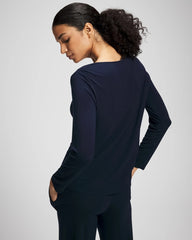 Long-Sleeve Pajama Top - NIGHTFALL NAVY | Soma discount