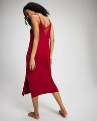 Lace Midi Nightgown - PAINT THE TOWN RED | Soma Online