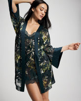 Soma’s Sexiest Silk Burnout Robe - FERN FANTASY DARK HARBOUR | Soma outlet