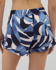 Ruffle Pajama Shorts - TROPICAL BREEZE SKY | Soma on sale