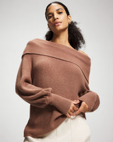 Premier Knit off the Shoulder Sweater - CARDAMOM | Soma on sale