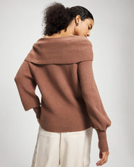 Premier Knit off the Shoulder Sweater - CARDAMOM | Soma on sale