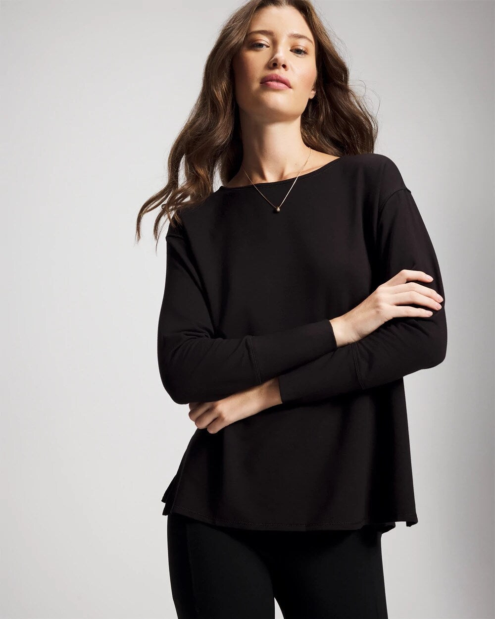 Ultra Soft Fleece Dolman Top - BLACK | Soma discount