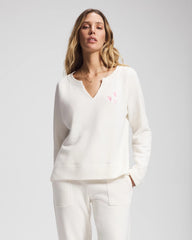 Essential Terry V-Neck Sweatshirt - SHEA | Soma on sale