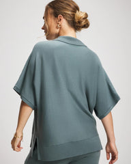 Premier Knit Sweater Collared Top - BLUE INSTINCT | Soma sale