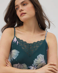 Lace Trim Chemise - HAVEN BOTANICAL DARK SEA | Soma for sale