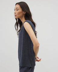 Rib Knit Sleeveless Top - HEATHER ECLIPSE | Soma sale