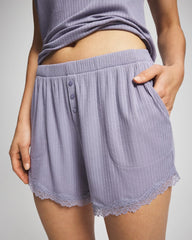 Pointelle Pajama Short - LAVENDER CLOUD | Soma on sale