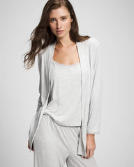 Pointelle Pajama Cardi - HEATHER FROST | Soma discount