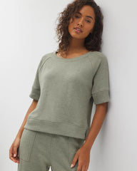 Cotton Terry Dolman Top - HEATHER HIGHLANDS | Soma Online