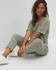 Cotton Terry Dolman Top - HEATHER HIGHLANDS | Soma Online