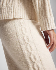 Cable Knit Plush Ankle Pant - PARCHMENT | Soma sale