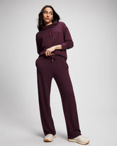 Ultrasoft Fleece Straight Leg Pant - MERLOT | Soma Online