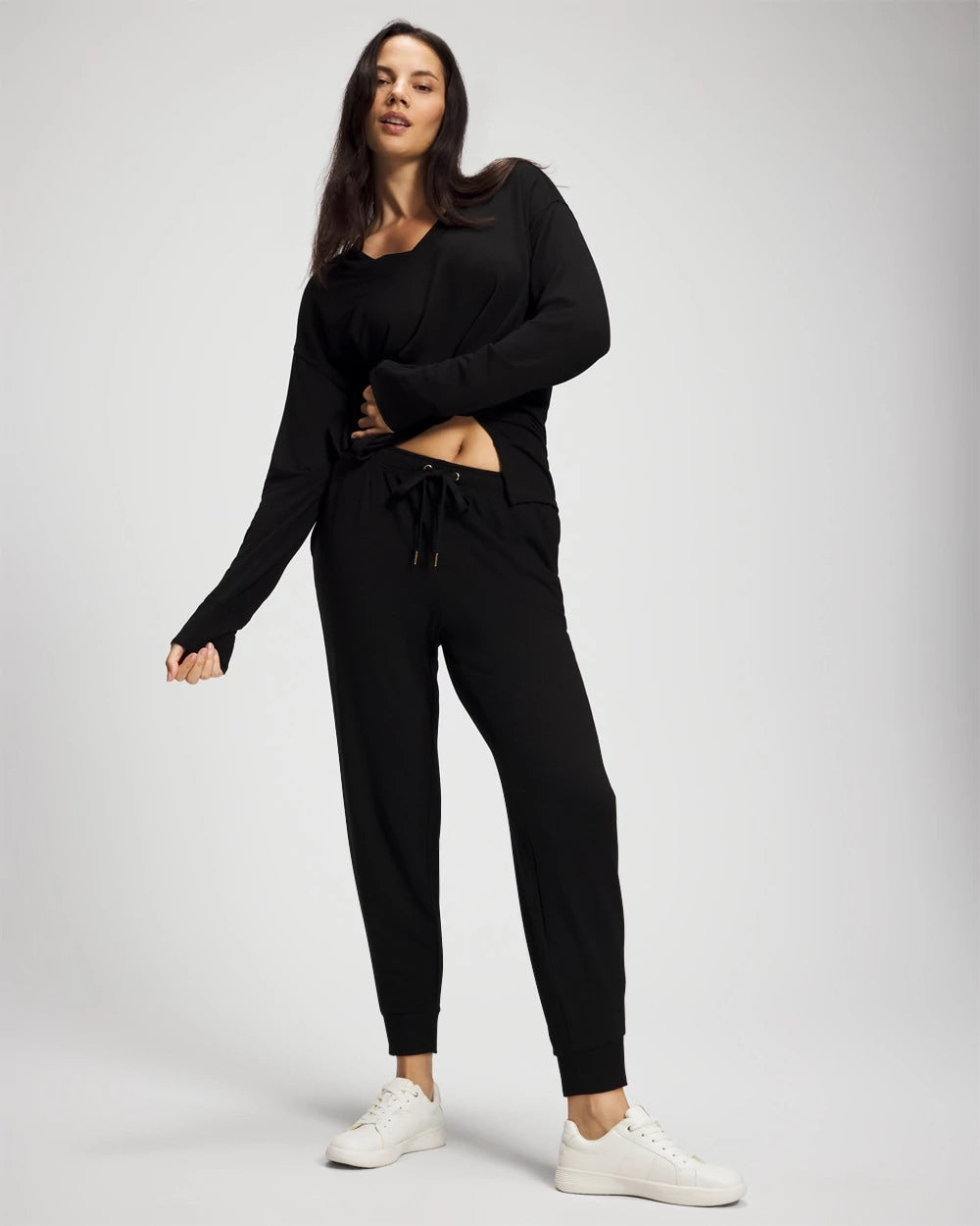 Ultrasoft Fleece Joggers - BLACK | Soma near me
