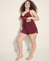 Lace Trim Pajama Shorts - VERMILLION | Soma on sale