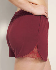 Lace Trim Pajama Shorts - VERMILLION | Soma on sale