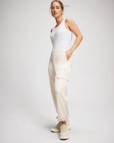 Satin Relaxed Cargo Pant - PARCHMENT | Soma near me