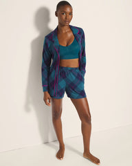 Pajama Shorts - BUNDLE UP PLAID BIAS TEAL | Soma discount