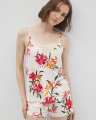 Lace Trim Pajama Cami - LE TIGRE FLORA CHAMPAGNE | Soma for sale